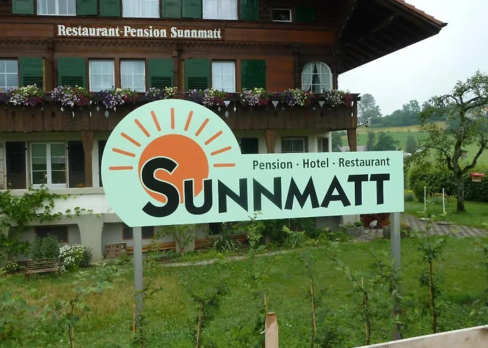 Restaurant Sunnmatt 게스트하우스 Aeschi Bei Spiez