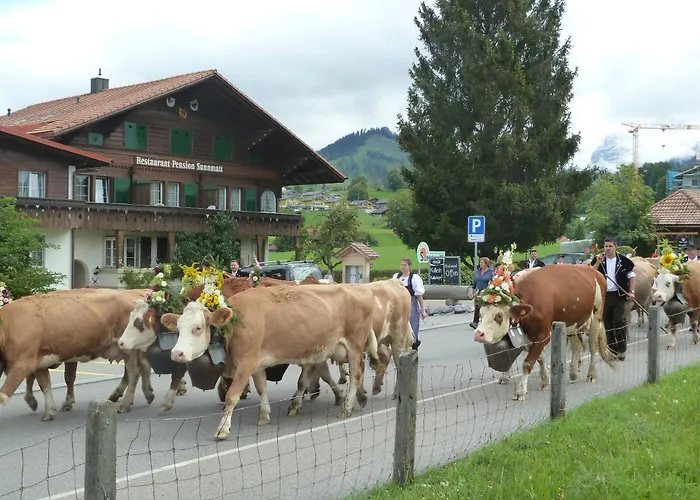 게스트하우스 Restaurant Sunnmatt Aeschi Bei Spiez